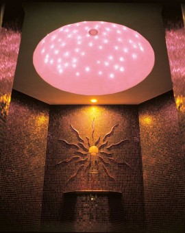 fiber optic sauna crystal lights